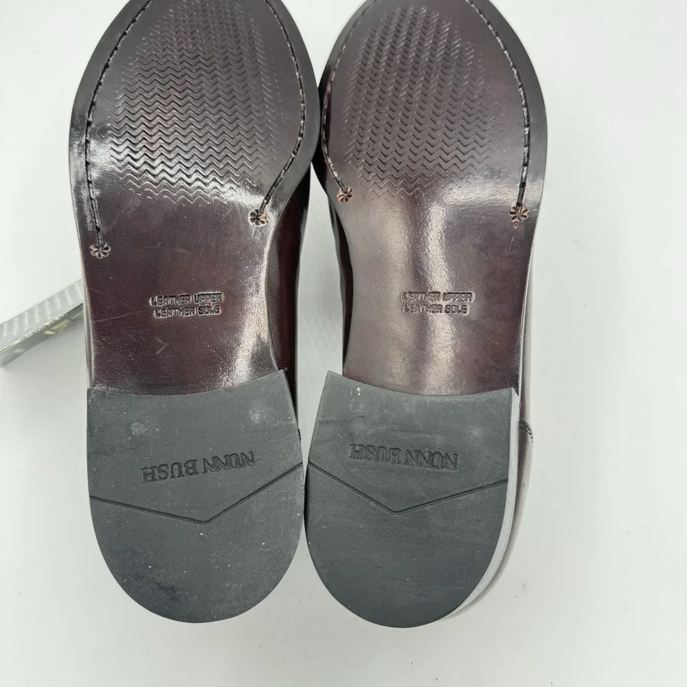 Nunn Bush Tassel Loafers Mens‎ 10M Burgundy Leather Kiltie Dress Shoes Preppy